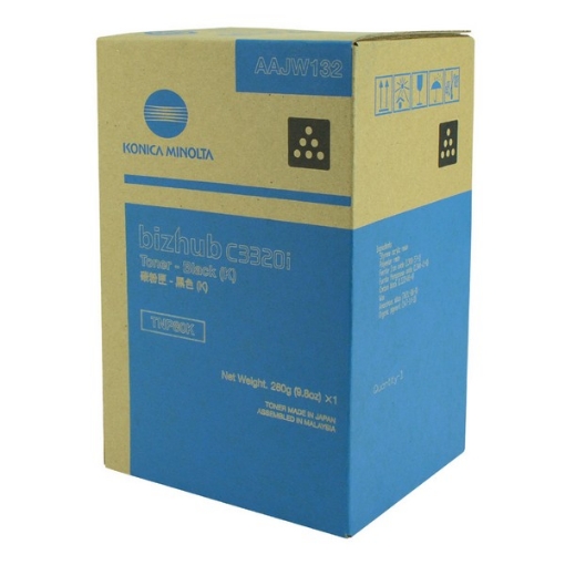 Picture of Konica Minolta AAJW132 (TNP80K) Black Toner Cartridge (13000 Yield)