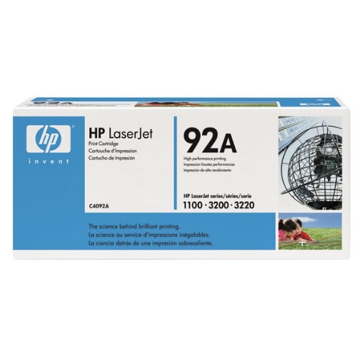 Picture of HP C4092A (HP 92A) Black Toner Cartridge (2500 Yield)