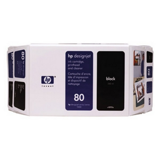 Picture of HP C4890A (HP 80) OEM Black Print Cartridge