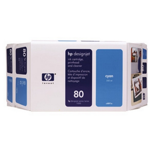 Picture of HP C4891A (HP 80) OEM Cyan Print Cartridge