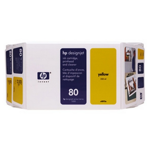 Picture of HP C4893A (HP 80) OEM Yellow Print Cartridge