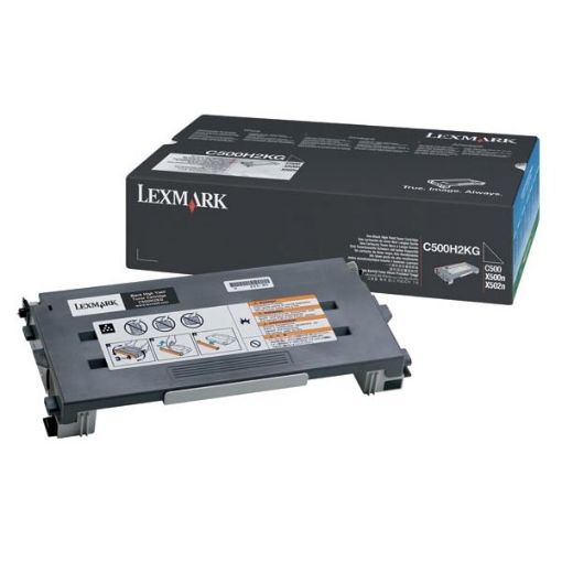 Picture of Lexmark C500H2KG OEM Black Toner Cartridge