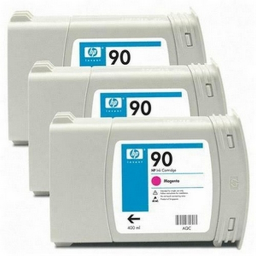 Picture of HP C5084A (HP 90) OEM Magenta Ink Cartridge (3 pk)