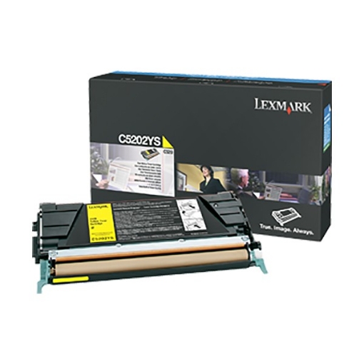 Picture of Lexmark C5202YS OEM Yellow Laser Toner Cartridge