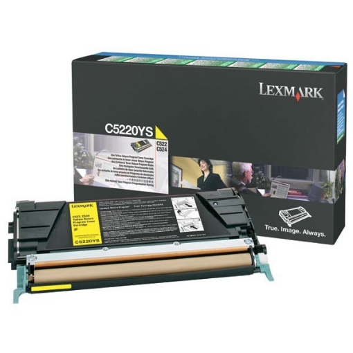 Picture of Lexmark C5220YS Yellow Toner Cartridge (3000 Yield)