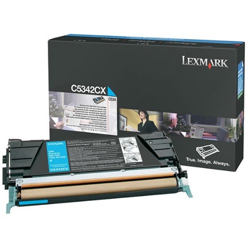 Picture of Lexmark C5342CX OEM High Yield Cyan Laser Toner Cartridge