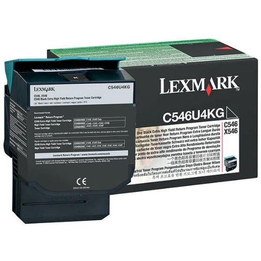 Picture of Lexmark C546U4KG OEM Extra High Yield Black Toner