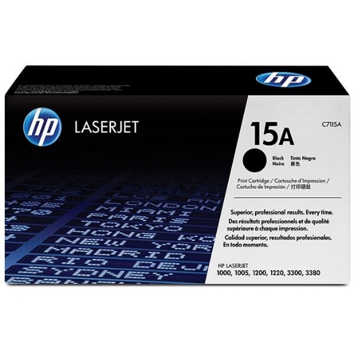 Picture of HP C7115A (HP 15A) Black Toner Cartridge (2500 Yield)