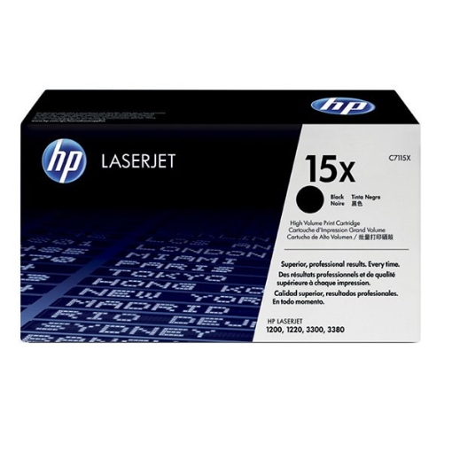 Picture of HP C7115X (HP 15X) High Yield Black Toner Cartridge (3500 Yield)