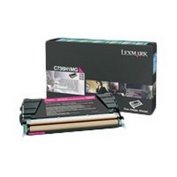 Show details for Lexmark C736H1MG C736H4MG) High Yield Magenta Toner Cartridge (10000 Yield) Picture of Lexmark C736H1MG C736H4MG) High Yield Magenta Toner Cartridge (10000 Yield)