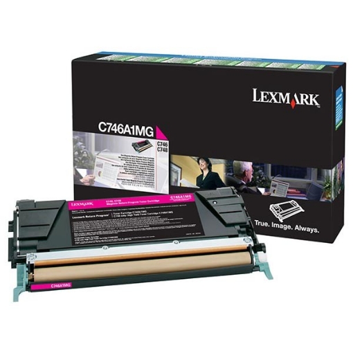 Picture of Lexmark C746A1MG OEM Magenta Toner