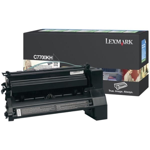 Picture of Lexmark C7700KH OEM Black Toner Cartridge