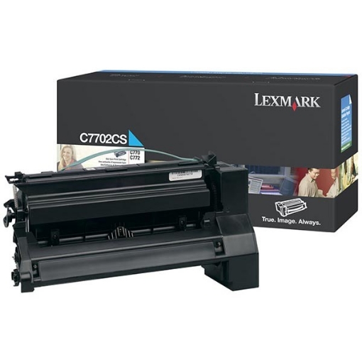 Picture of Lexmark C7702CS OEM Cyan Print Cartridge