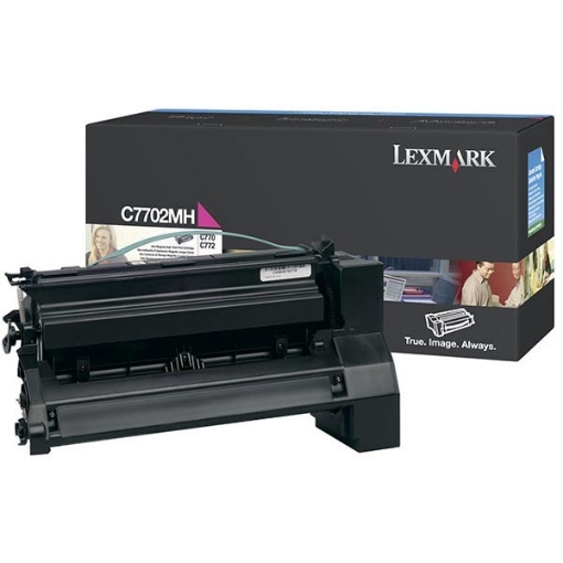 Picture of Lexmark C7702MH OEM High Yield Magenta Print Cartridge