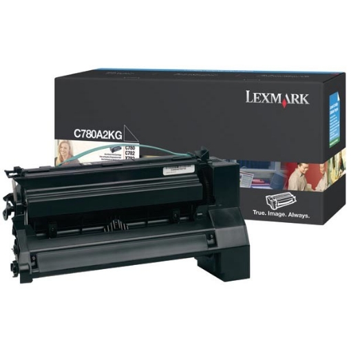 Picture of Lexmark C780A2KG OEM Black Print Cartridge