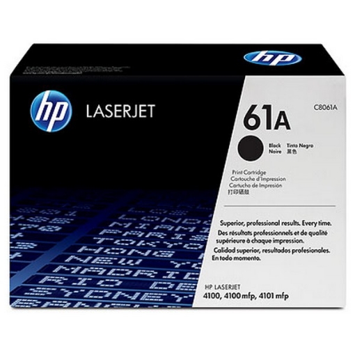 Picture of HP C8061A (HP 61A) Black Toner Cartridge (5000 Yield)