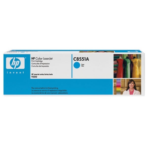 Picture of HP C8551A (HP 822A) Cyan Toner Cartridge (25000 Yield)