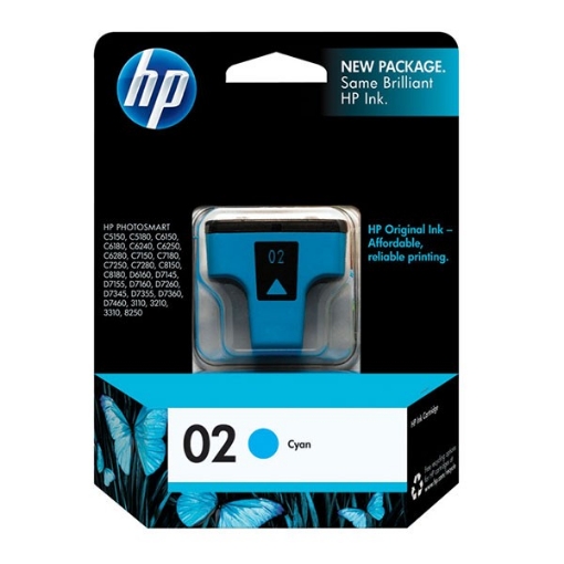 Picture of HP C8771WN (HP 02) Cyan Inkjet Cartridge (500 Yield)