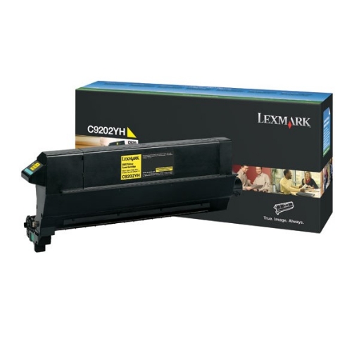 Picture of Lexmark C9202YH OEM Yellow Toner Cartridge