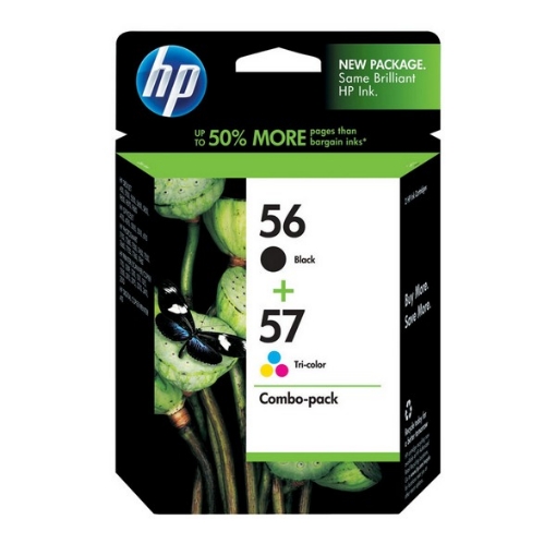 Picture of HP C9321FN (HP 57) OEM Black / Tri-Color Print Cartridge