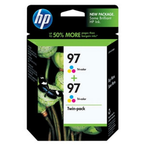 Picture of HP C9349FN (HP 97) OEM Tri-Color Print Cartridge (2 pk)