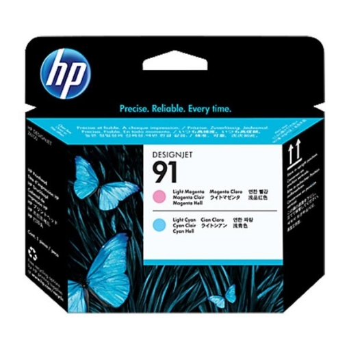 Picture of HP C9462A (HP 91) Light Magenta, Cyan Printhead Inkjet Cartridges (2 pack)