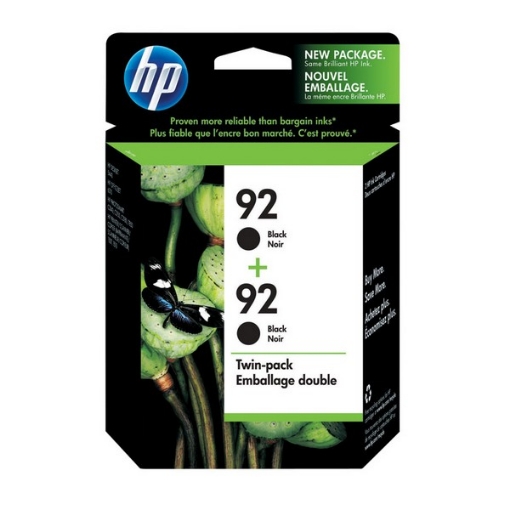 Picture of HP C9512FN (HP 92) OEM Black Inkjet Cartridge (2 pk)