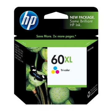 Show details for HP CC644WN (HP 60) OEM High Yield Tri-Color Inkjet Cartridge Picture of HP CC644WN (HP 60) OEM High Yield Tri-Color Inkjet Cartridge