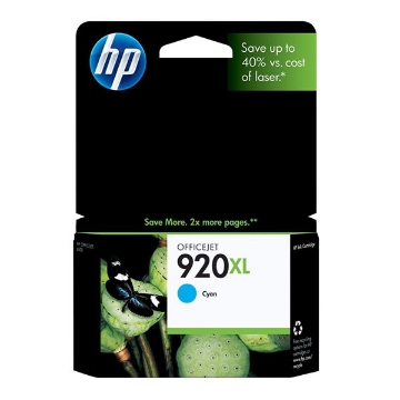 Show details for HP CD972AN (HP 920XL) High Yield Cyan Inkjet Cartridge (700 Yield) Picture of HP CD972AN (HP 920XL) High Yield Cyan Inkjet Cartridge (700 Yield)