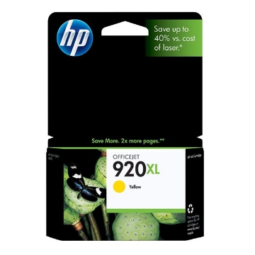 Show details for HP CD974AN (HP 920XL) High Yield Yellow Inkjet Cartridge (700 Yield) Picture of HP CD974AN (HP 920XL) High Yield Yellow Inkjet Cartridge (700 Yield)