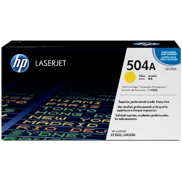 Show details for HP CE252A (HP 504A) Yellow Toner Cartridge (7000 Yield) Picture of HP CE252A (HP 504A) Yellow Toner Cartridge (7000 Yield)