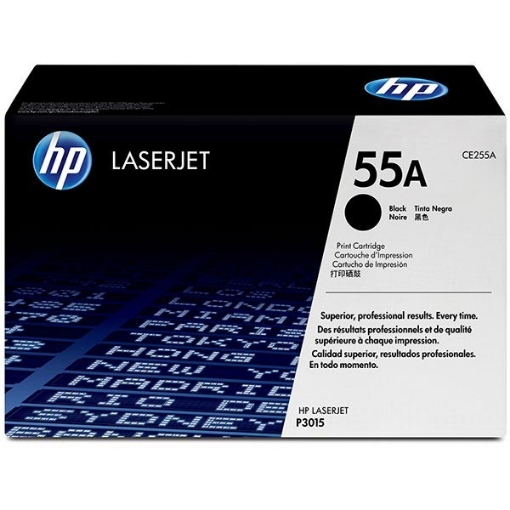 Picture of HP CE255A (HP 55A) OEM Black Toner Cartridge