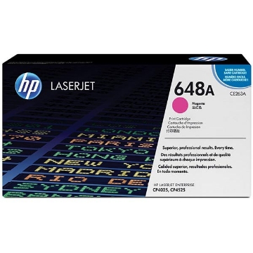 Show details for HP CE263A (HP 648A) Magenta Laser Toner Cartridge (11000 Yield) Picture of HP CE263A (HP 648A) Magenta Laser Toner Cartridge (11000 Yield)