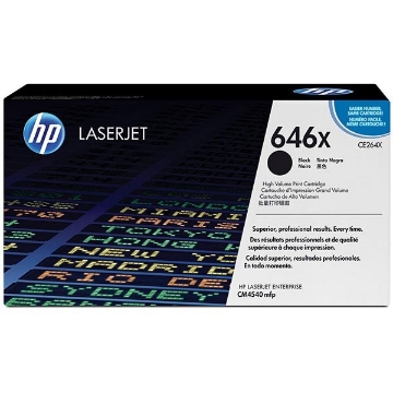 Show details for HP CE264X (HP 646X) High Yield Black Laser Toner Cartridge (17000 Yield) Picture of HP CE264X (HP 646X) High Yield Black Laser Toner Cartridge (17000 Yield)