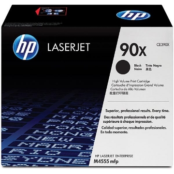 Show details for HP CE390X (HP 90X) High Yield Black Toner Cartridge (24000 Yield) Picture of HP CE390X (HP 90X) High Yield Black Toner Cartridge (24000 Yield)