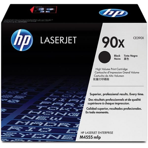 Picture of HP CE390X (HP 90X) High Yield Black Toner Cartridge (24000 Yield)