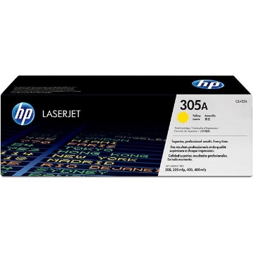 Show details for HP CE412A (HP 305A) Yellow Toner Cartridge (2600 Yield) Picture of HP CE412A (HP 305A) Yellow Toner Cartridge (2600 Yield)