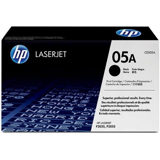 Picture of HP CE505A (HP 05A) OEM Black Toner Cartridge