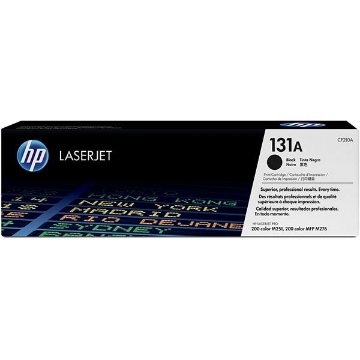 Show details for HP CF210A (HP 131A) Black Laser Toner Cartridge (1600 Yield) Picture of HP CF210A (HP 131A) Black Laser Toner Cartridge (1600 Yield)