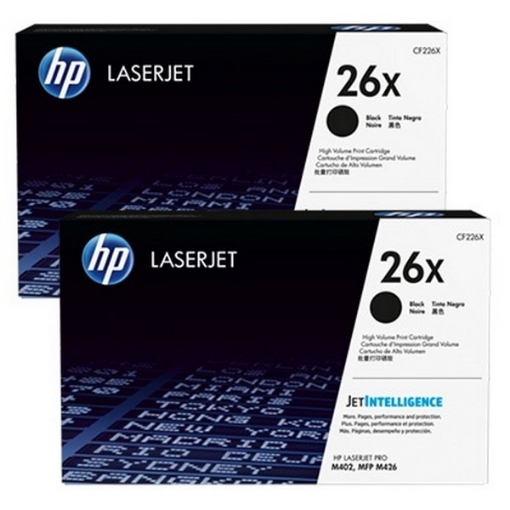 Picture of HP CF226XD (HP 26X) High Yield Black Toner Cartridges (2 pack) (18000 Yield)