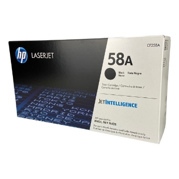 Show details for HP CF258AC (HP 58A) Black Toner Cartridge (3000 Yield) Picture of HP CF258AC (HP 58A) Black Toner Cartridge (3000 Yield)