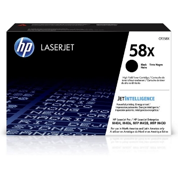 Show details for HP CF258X (HP 58X) OEM High Yield Black Toner Cartridge Picture of HP CF258X (HP 58X) OEM High Yield Black Toner Cartridge