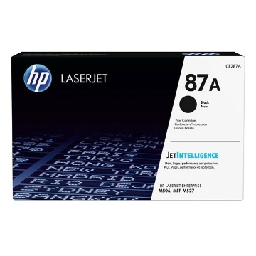 Show details for HP CF287A (HP 87A) Black Toner Cartridge (9000 Yield) Picture of HP CF287A (HP 87A) Black Toner Cartridge (9000 Yield)