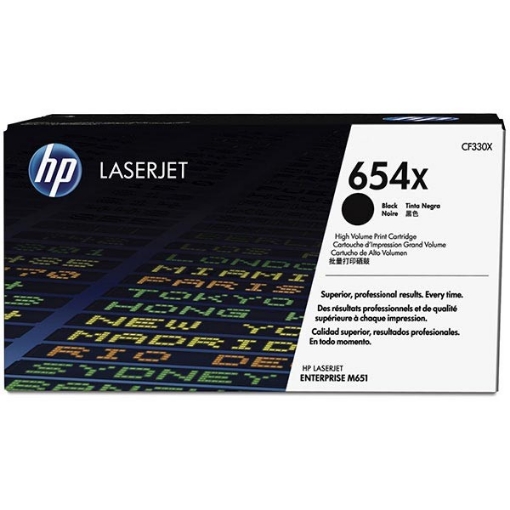 Picture of HP CF330X (HP 654X) High Yield Black Toner Cartridge (20000 Yield)