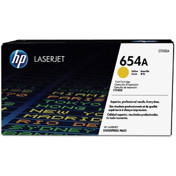 Show details for HP CF332A (HP 654A) Yellow Toner Cartridge (1000 Yield) Picture of HP CF332A (HP 654A) Yellow Toner Cartridge (1000 Yield)