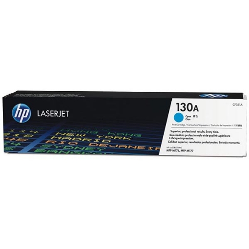 Picture of HP CF351A (HP 130A) Cyan Toner Cartridge (1000 Yield)