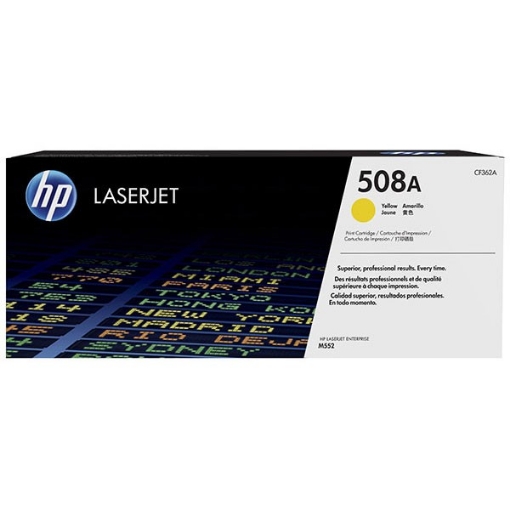Picture of HP CF362AC (HP 508A) OEM Yellow Toner Cartridge (5000 Yield)
