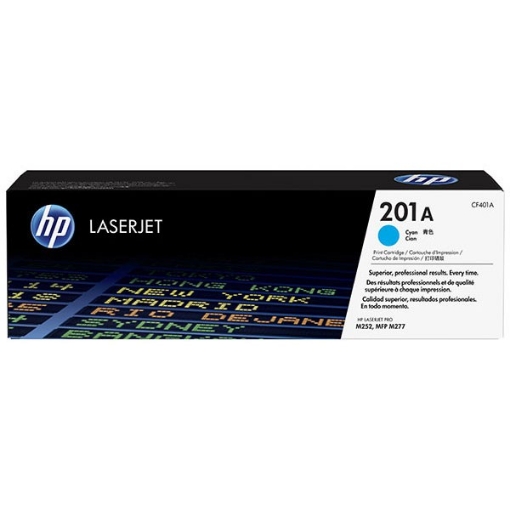 Picture of HP CF401A (HP 201A) Cyan Toner Cartridge (1400 Yield)