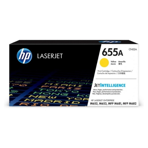 Picture of HP CF452A (HP 655A) Yellow Toner Cartridge (10500 Yield)