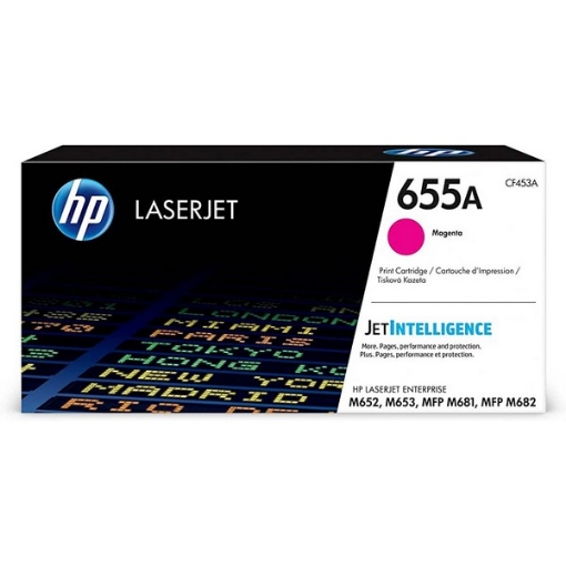 Picture of HP CF453A (HP 655A) OEM Yellow Toner Cartridge
